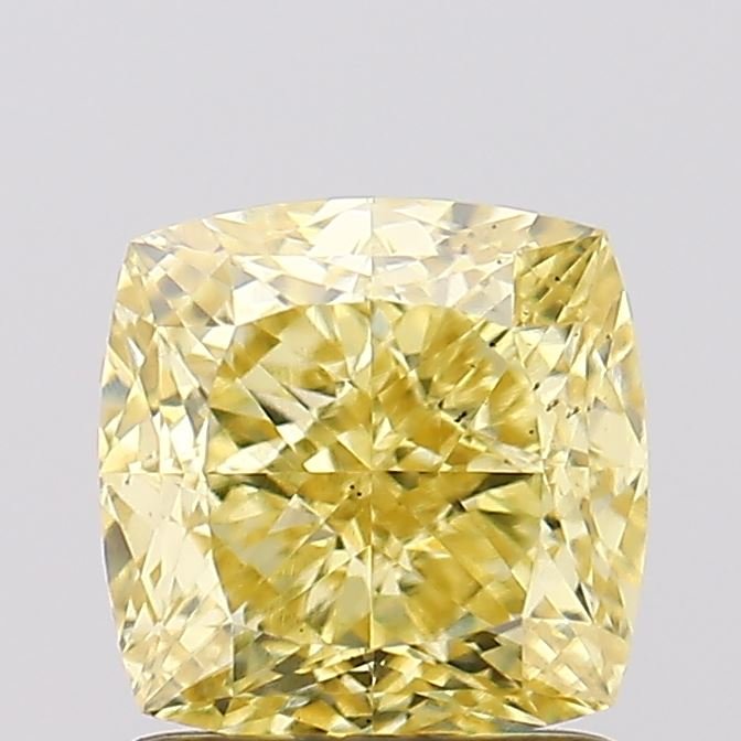 1.58 ct Cushion YELLOW VS2 IGI Certified Lab Grown Diamond