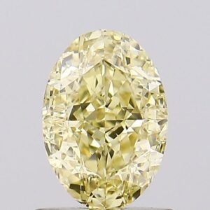1.10 ct Oval YELLOW VVS2 IGI Certified Lab Grown Diamond