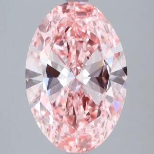 4.00 ct Oval PINK VS1 IGI Certified Lab Grown Diamond