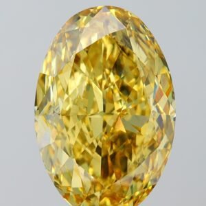 8.04 ct Oval YELLOW SI1 IGI Certified Lab Grown Diamond