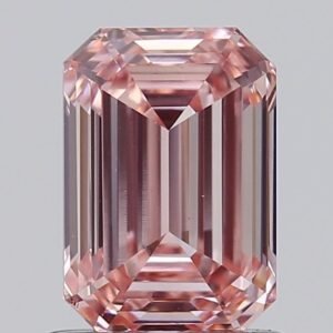 1.05 ct Emerald PINK VS1 IGI Certified Lab Grown Diamond