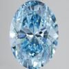 4.50 ct Oval BLUE SI1 IGI Certified Lab Grown Diamond