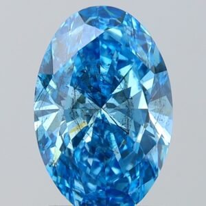 1.88 ct Oval BLUE I1 IGI Certified Lab Grown Diamond