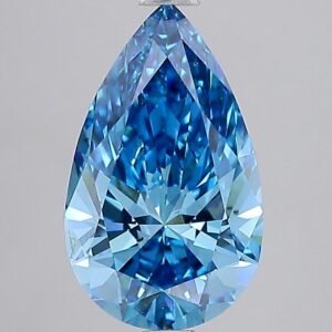 2.57 ct Pear BLUE VS2 IGI Certified Lab Grown Diamond