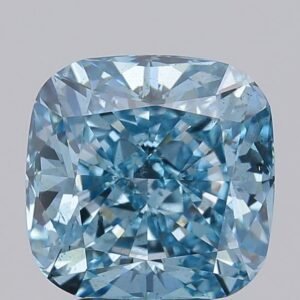 5.00 ct Cushion BLUE SI1 IGI Certified Lab Grown Diamond