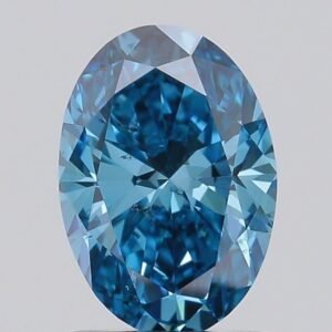 1.06 ct Oval BLUE SI1 IGI Certified Lab Grown Diamond