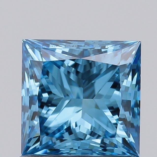 0.96 ct Princess BLUE VS2 IGI Certified Lab Grown Diamond