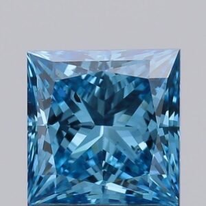1.09 ct Princess BLUE SI1 IGI Certified Lab Grown Diamond