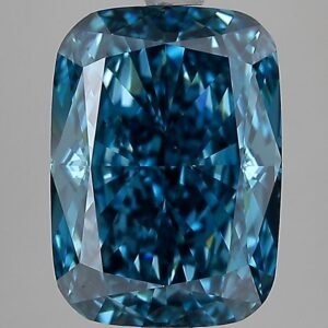 4.03 ct Cushion BLUE VVS2 IGI Certified Lab Grown Diamond