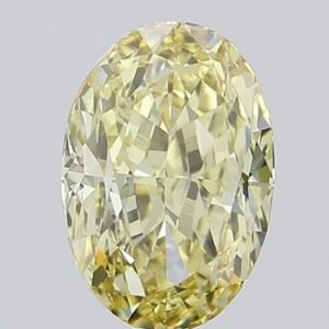 5.02 ct Oval YELLOW VVS2 IGI Certified Lab Grown Diamond