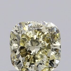 0.57 ct Cushion YELLOW VS2 IGI Certified Lab Grown Diamond