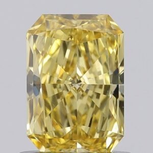 0.73 ct Radiant YELLOW VVS2 IGI Certified Lab Grown Diamond