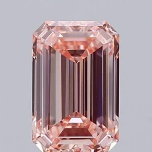 4.06 ct Emerald PINK VS1 IGI Certified Lab Grown Diamond
