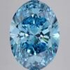 7.04 ct Oval BLUE VS2 IGI Certified Lab Grown Diamond