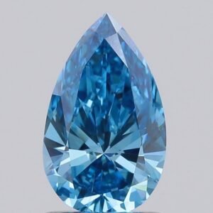 1.00 ct Pear BLUE SI1 IGI Certified Lab Grown Diamond