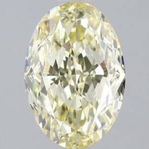 2.50 ct Oval YELLOW VVS2 IGI Certified Lab Grown Diamond