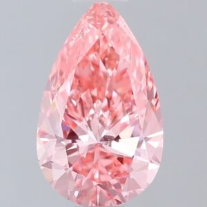 0.78 ct Pear PINK VVS1 IGI Certified Lab Grown Diamond