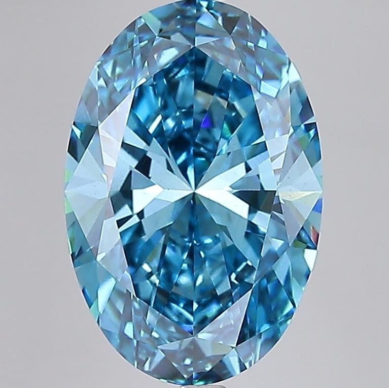 10.04 ct Oval BLUE VS2 IGI Certified Lab Grown Diamond
