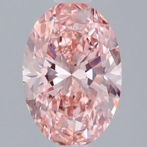 1.00 ct Oval PINK VS2 IGI Certified Lab Grown Diamond