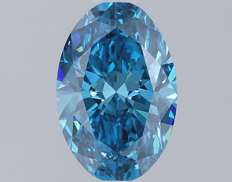 1.04 ct Oval BLUE VS2 IGI Certified Lab Grown Diamond