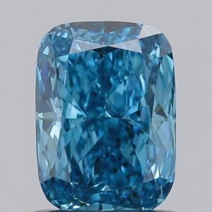 1.02 ct Cushion BLUE SI1 IGI Certified Lab Grown Diamond