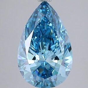3.33 ct Pear BLUE VS2 IGI Certified Lab Grown Diamond