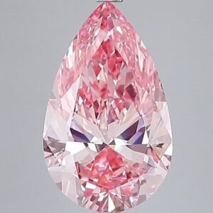 6.01 ct Pear PINK VS1 IGI Certified Lab Grown Diamond
