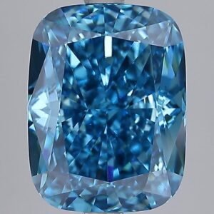 4.02 ct Cushion BLUE VS2 IGI Certified Lab Grown Diamond