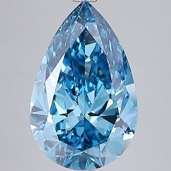 5.02 ct Pear BLUE VS2 IGI Certified Lab Grown Diamond